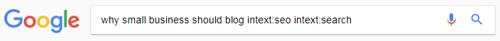 why small business should blog intext:seo intext:search